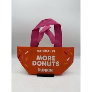Dunkin Mini Tote Bag Limited Edition Rare More Dunkin Donuts Coffee Promo